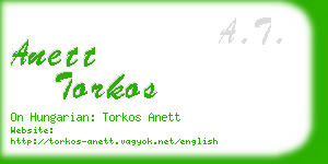 anett torkos business card